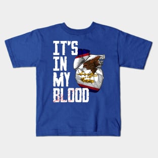 American Samoa it's in my Blood Kids T-Shirt